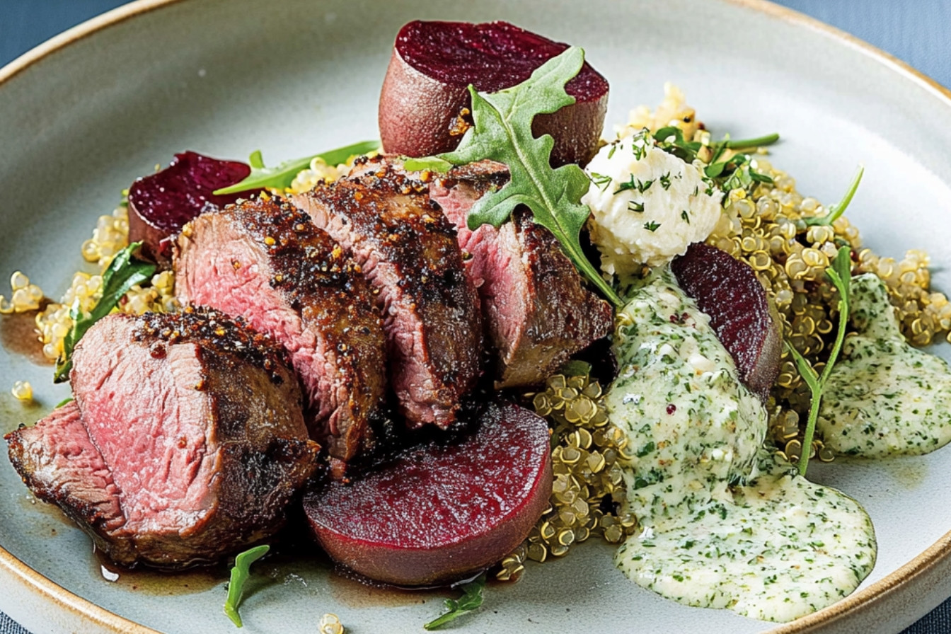 1longe-dagneau-sur-salade-de-quinoa