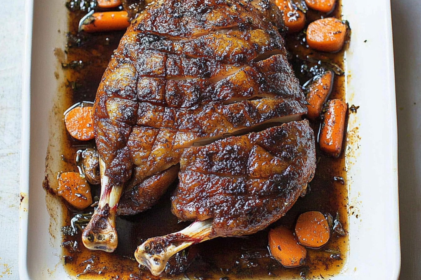 1canard-roti-avec-sauce-au-marsala-savoureuse