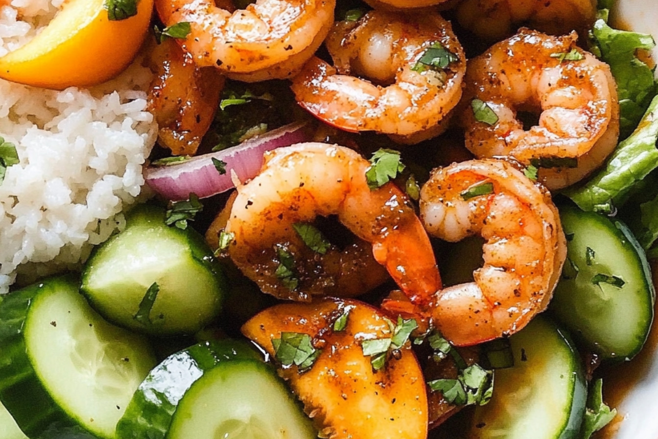1crevettes-epicees-et-salade-de-peches-delicieuse