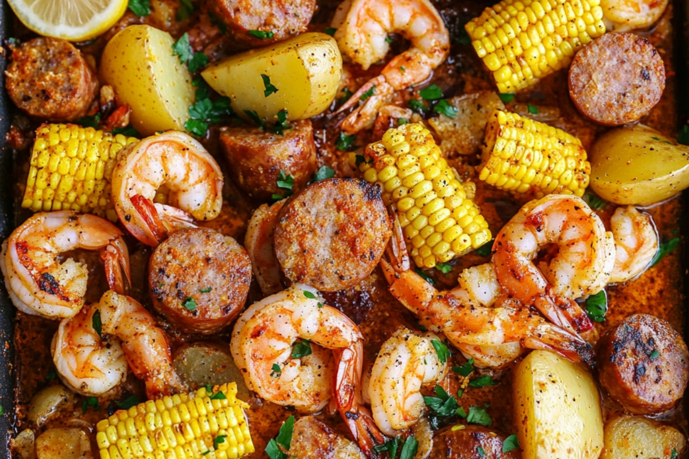 1delicieuse-cuisson-de-crevettes-et-merguez-au-four