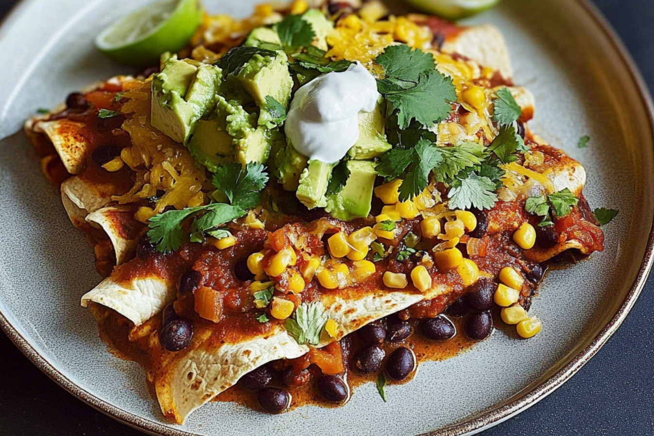 1enchiladas-vegetariennes-aux-haricots-noirs-delicieuses