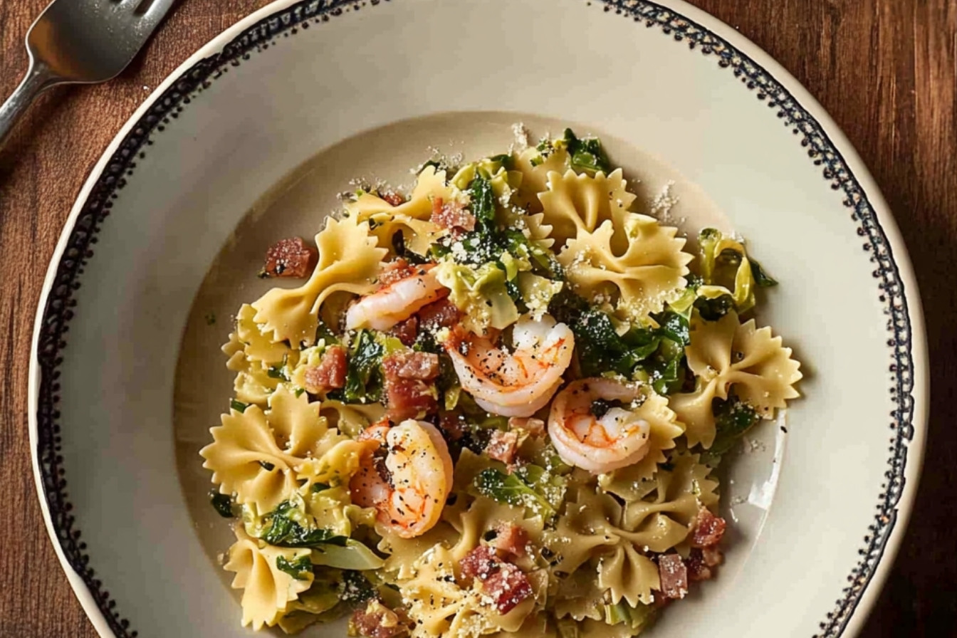 1farfalle-au-chou-frise-et-pancetta-savoureuse
