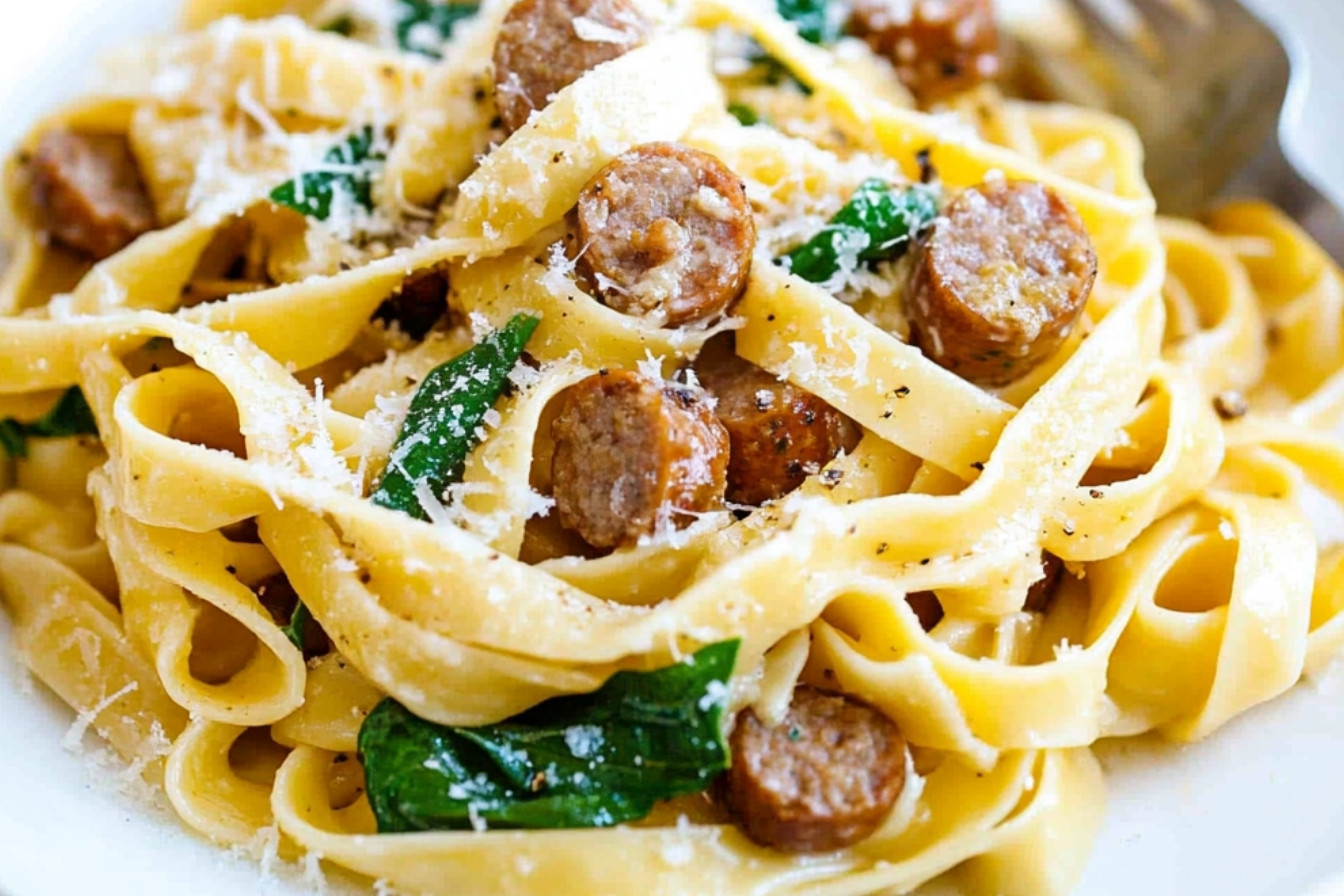 1fettuccine-alfredo-aux-saucisses-irresistibles