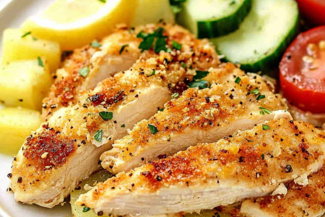 Poulet Croquant et Salade Fraîcheur en 4 Ingrédients 1poulet-croquant-et-salade-fraicheur-en-4-ingredients