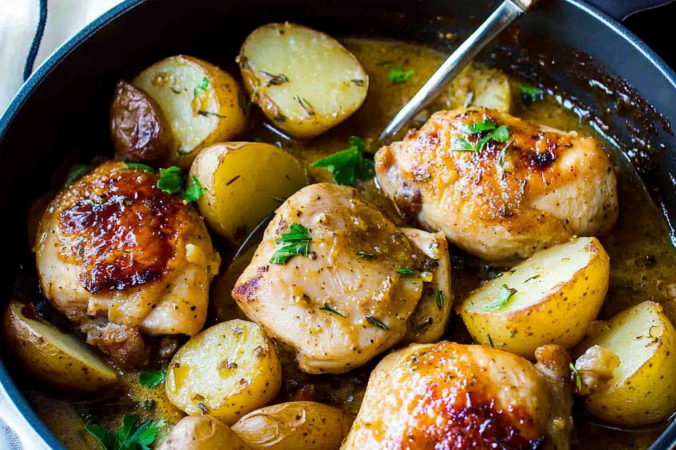 1poulet-au-miel-et-moutarde-avec-pommes-de-terre