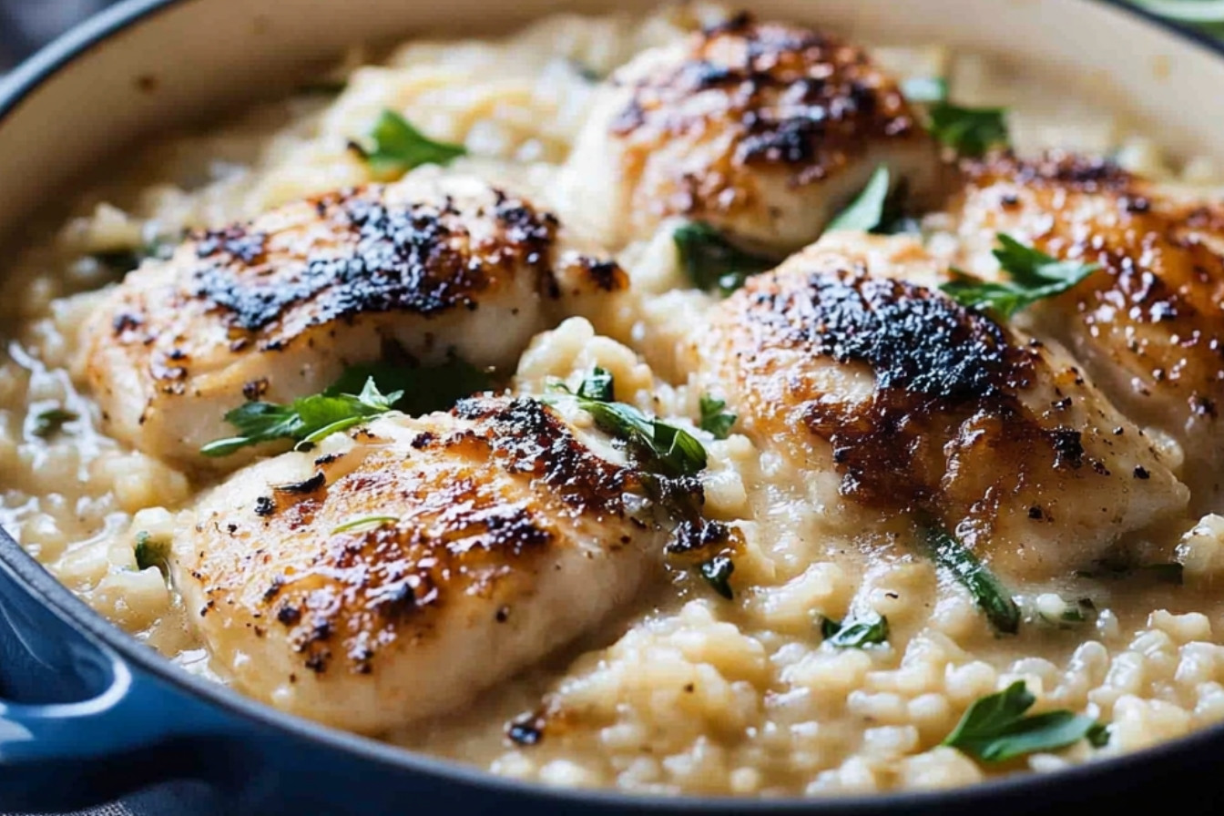 1risotto-cremeux-au-poulet-citronne-en-une-seule-casserole