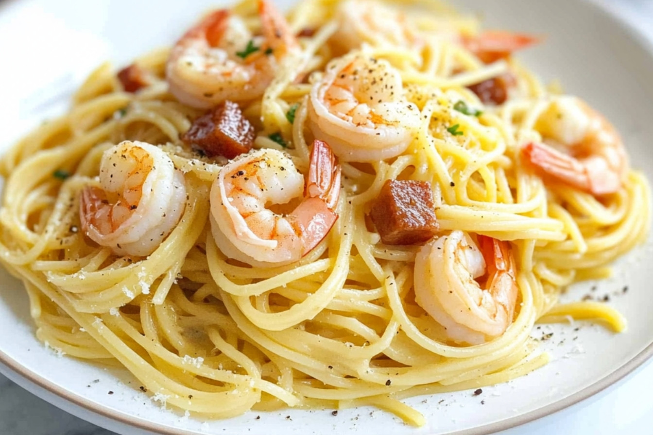 1savoureuses-crevettes-a-la-carbonara-rapide