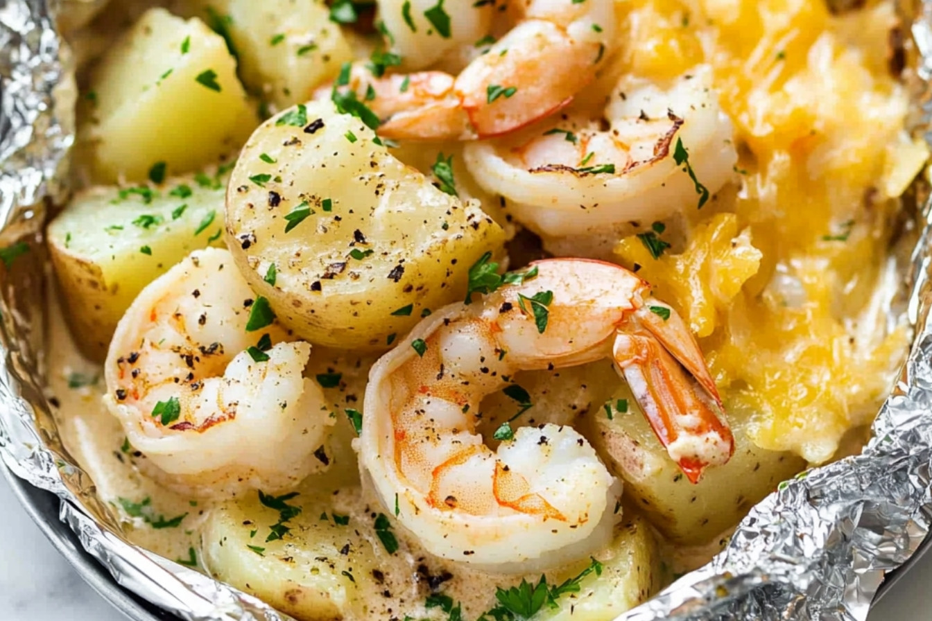 1savoureux-paquets-de-pommes-de-terre-aux-crevettes-cremeuses