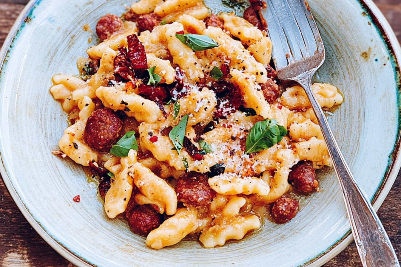 1savourez-des-cavatellis-a-la-saucisse-maison