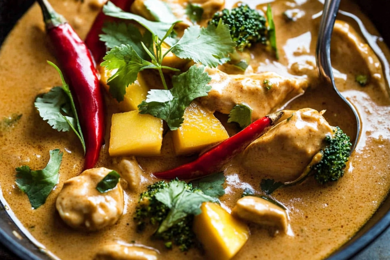 1savourez-un-curry-rouge-thai-au-poulet-et-mangue