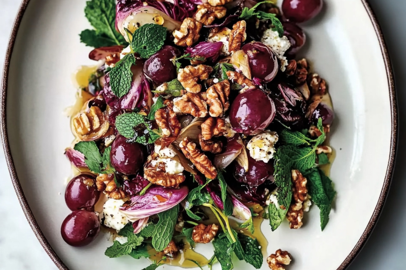1salade-tiede-de-radicchio-et-raisins-savoureuse